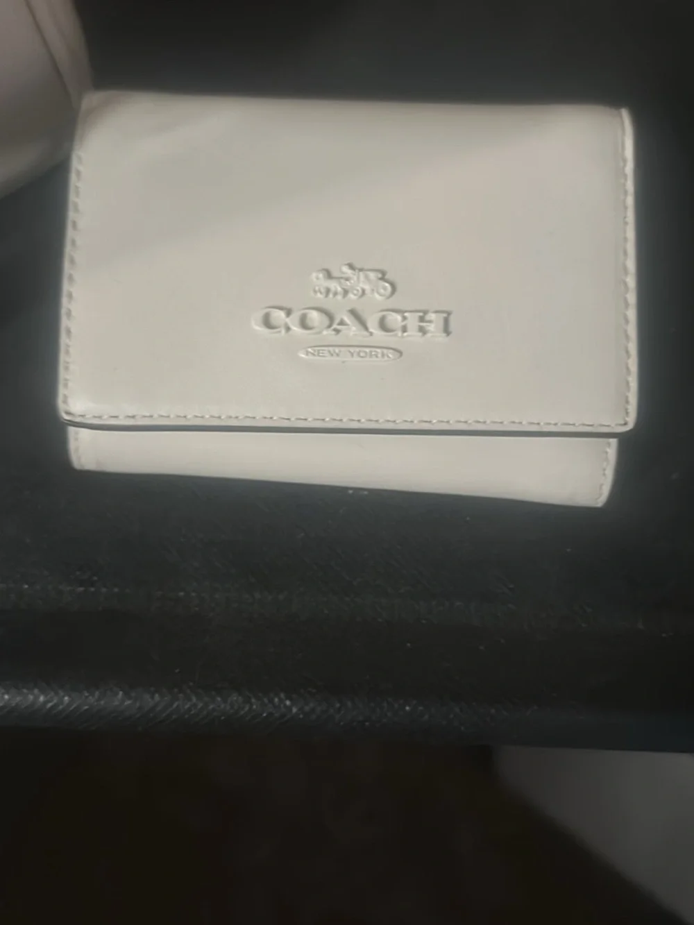 COACH White Leather Dome Satchel with Silver Hardware